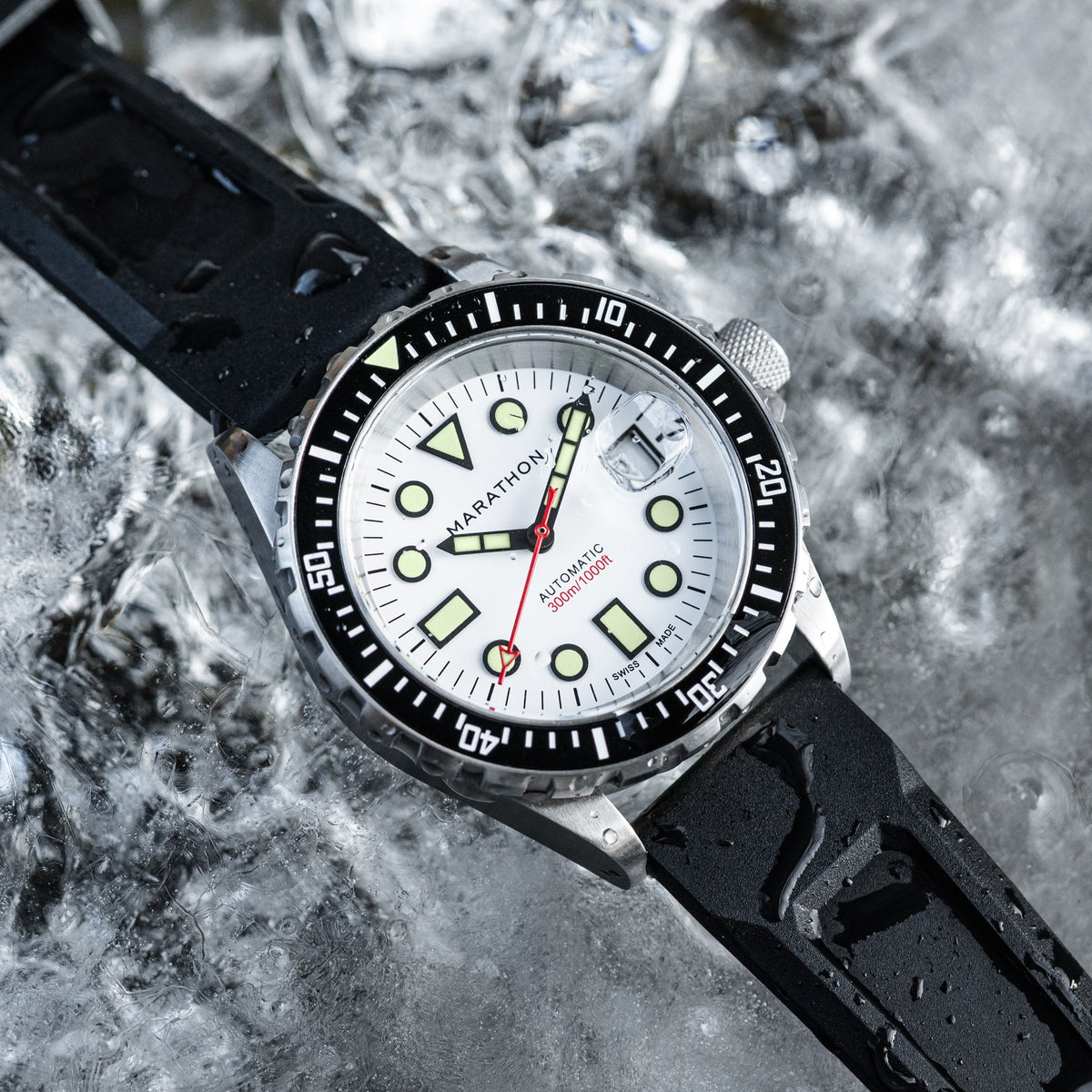 41mm Arctic Original SAR w/ Date on 3-Piece Rubber Strap Kit (OSAR-D)