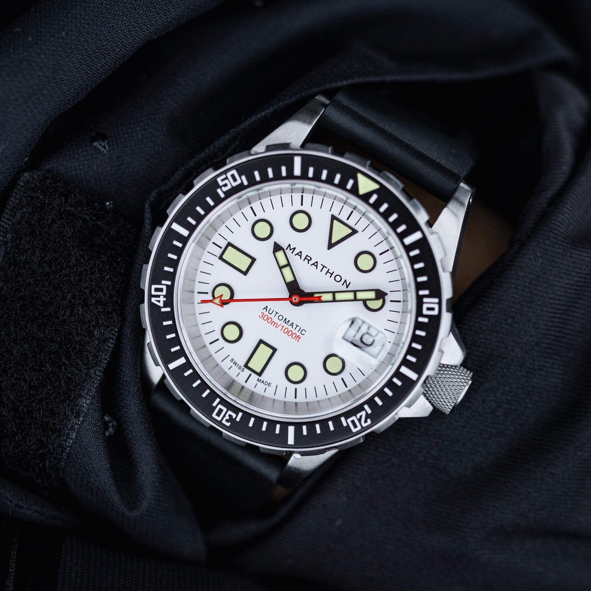 41mm Arctic Original SAR w/ Date on 3-Piece Rubber Strap Kit (OSAR-D)