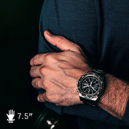 46mm Jumbo Diver/Pilot's Automatic Chronograph (CSAR) with Stainless Steel Bracelet
