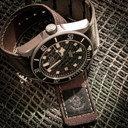 SBWC x Chesapeake Bay Leathercraft Canvas/Leather Strap V2.0