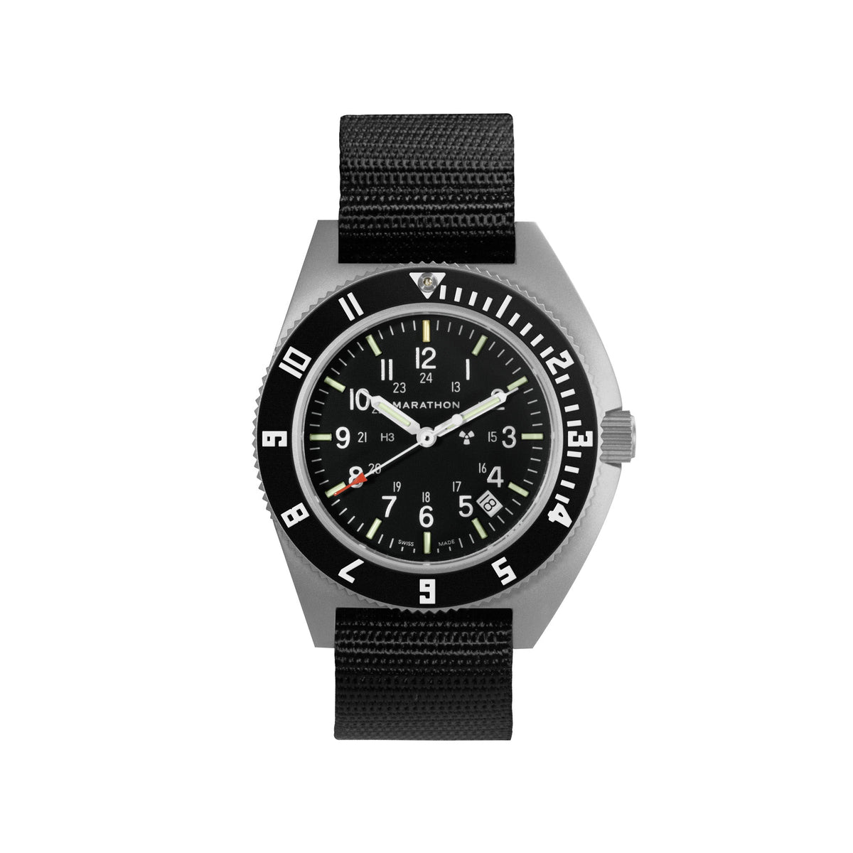 41mm Steel Navigator w/ Date (SSNAV-D) on Ballistic Nylon