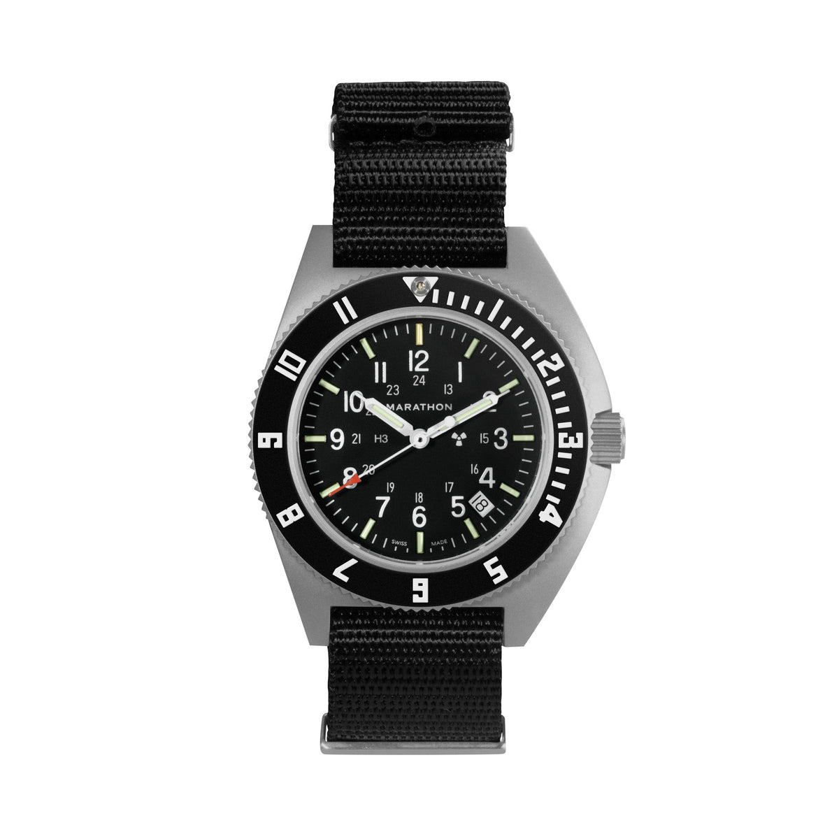 41mm Steel Navigator w/ Date (SSNAV-D) on Nylon DEFSTAN