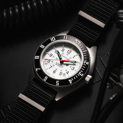 41mm Arctic Steel Navigator w/ Date Automatic (Arctic SSNAV-D Auto) on Nylon DEFSTAN