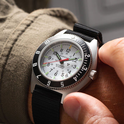 41mm Arctic Steel Navigator w/ Date Automatic (Arctic SSNAV-D Auto) on Ballistic Nylon