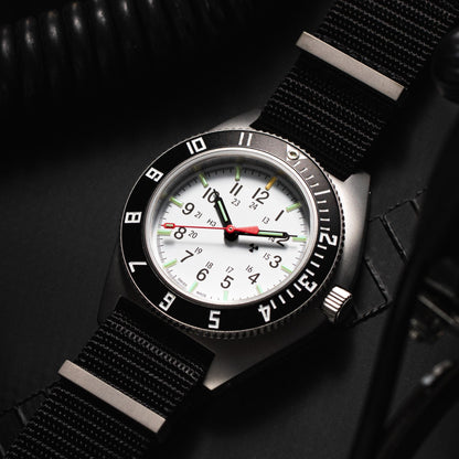 41mm Arctic Steel Navigator Automatic (Arctic SSNAV Auto) on Nylon DEFSTAN