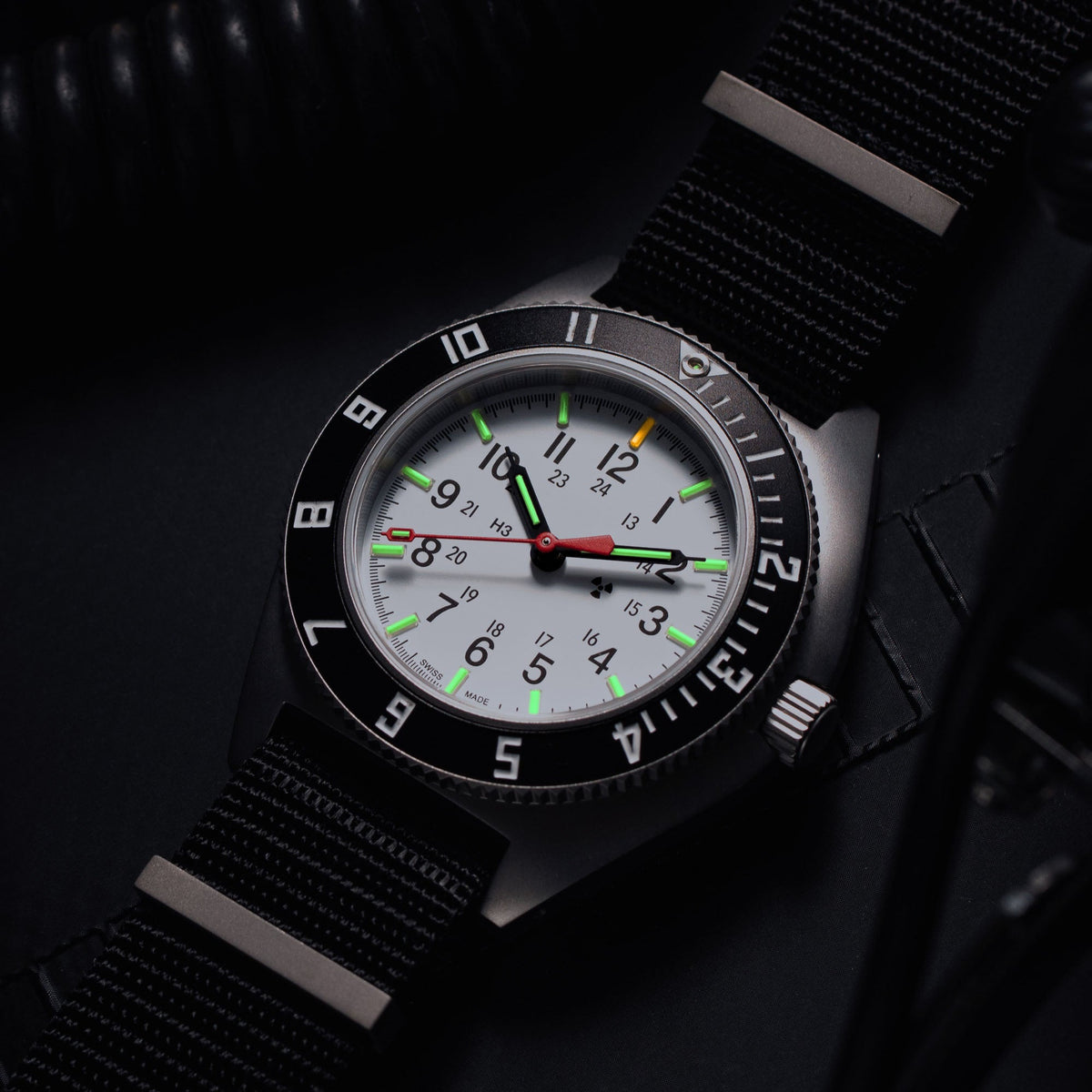 41mm Arctic Steel Navigator Automatic (Arctic SSNAV Auto) on Nylon DEFSTAN