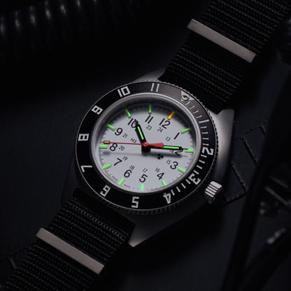 41mm Arctic Steel Navigator Automatic (Arctic SSNAV Auto) on Nylon DEFSTAN