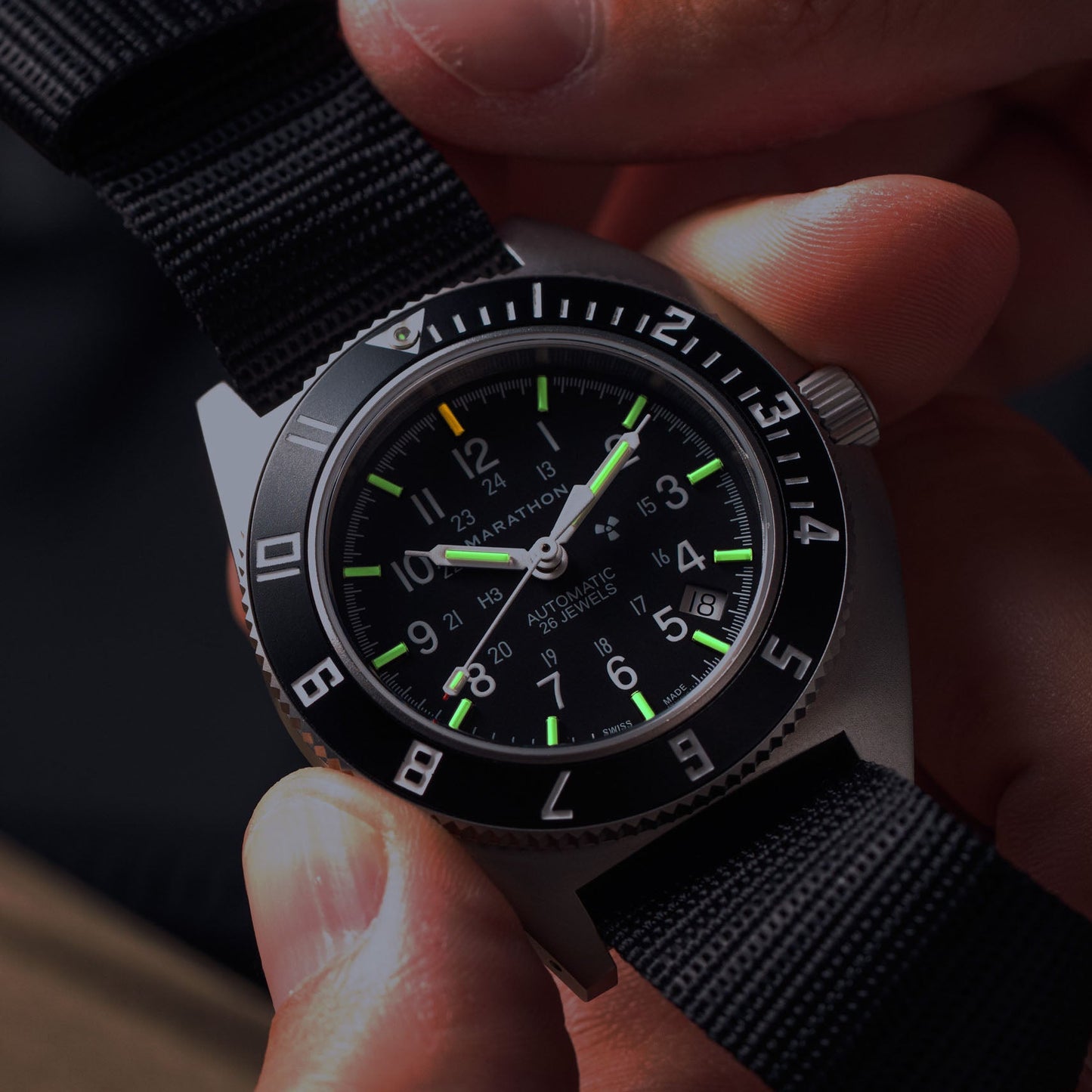 41mm Steel Navigator w/ Date Automatic (SSNAV-D AUTO) on Ballistic Nylon