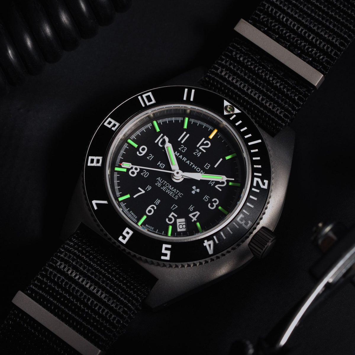 41mm Steel Navigator w/ Date Automatic (SSNAV-D AUTO) on Nylon DEFSTAN