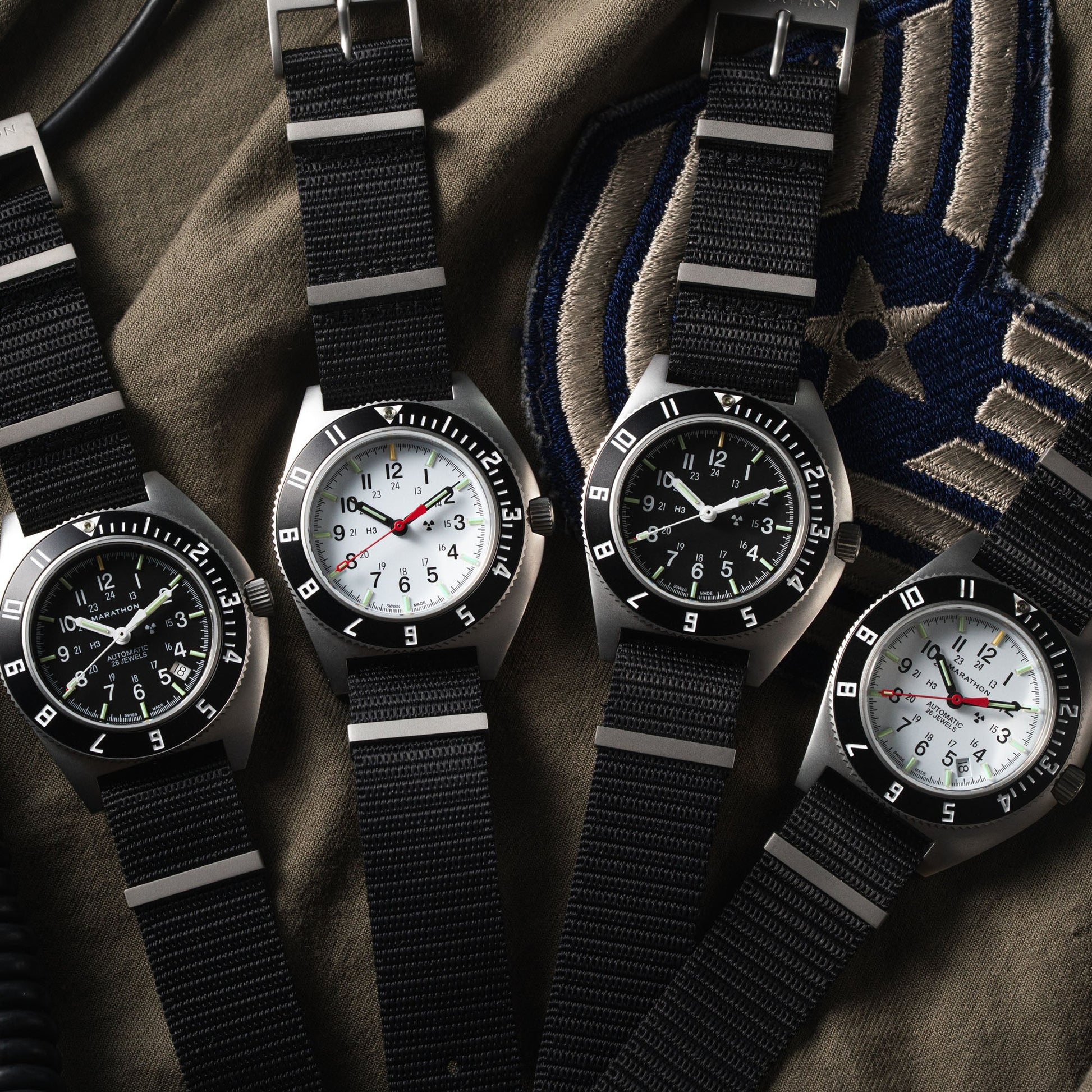 41mm Arctic Steel Navigator w/ Date Automatic (Arctic SSNAV-D Auto) on Nylon DEFSTAN