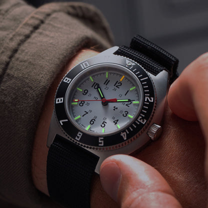 41mm Arctic Steel Navigator Automatic (Arctic SSNAV Auto) on Ballistic Nylon
