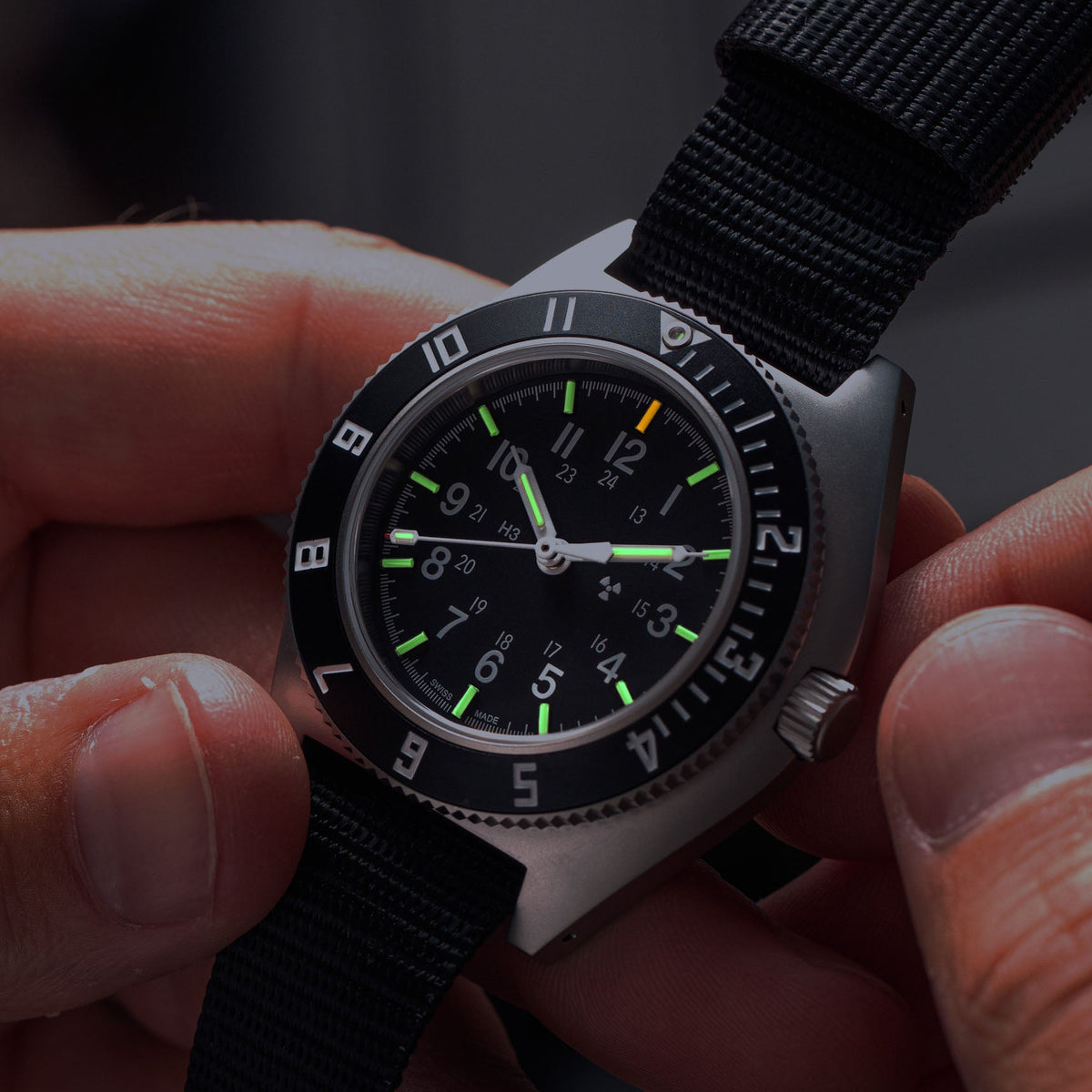 41mm Steel Navigator Automatic (SSNAV Auto) on Ballistic Nylon