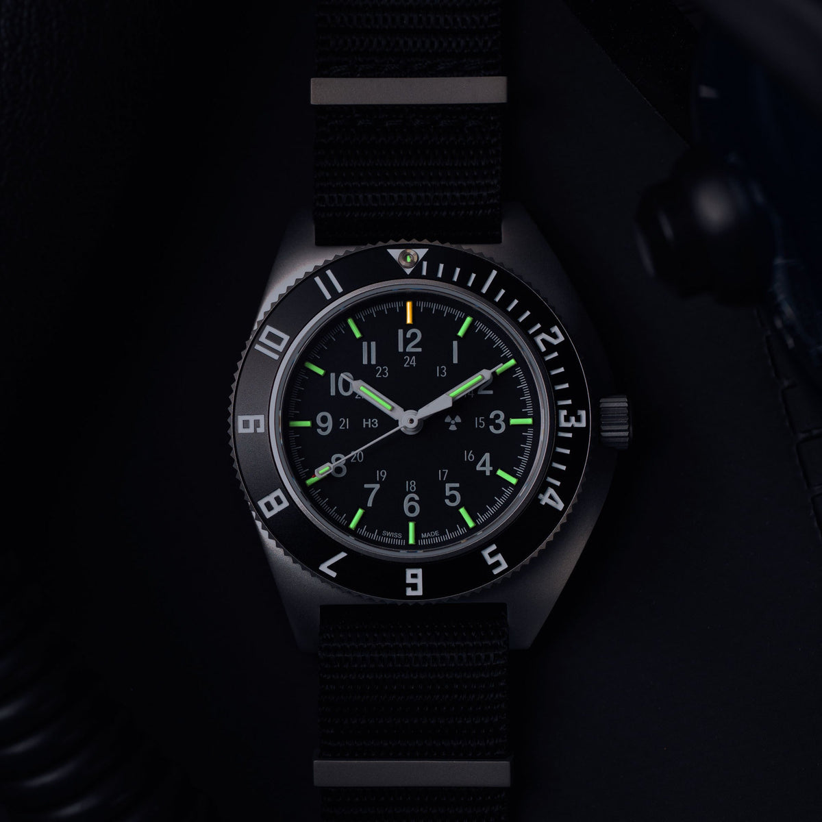 41mm Steel Navigator Automatic (SSNAV Auto) on Nylon DEFSTAN
