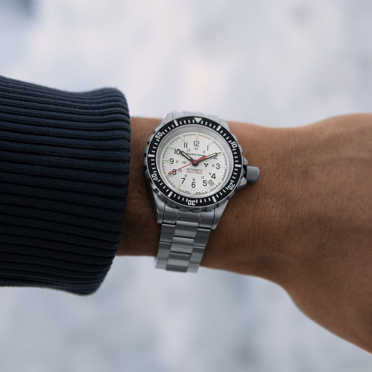41mm Arctic Edition Large Diver's Automatic (GSAR) with Stainless Steel Bracelet