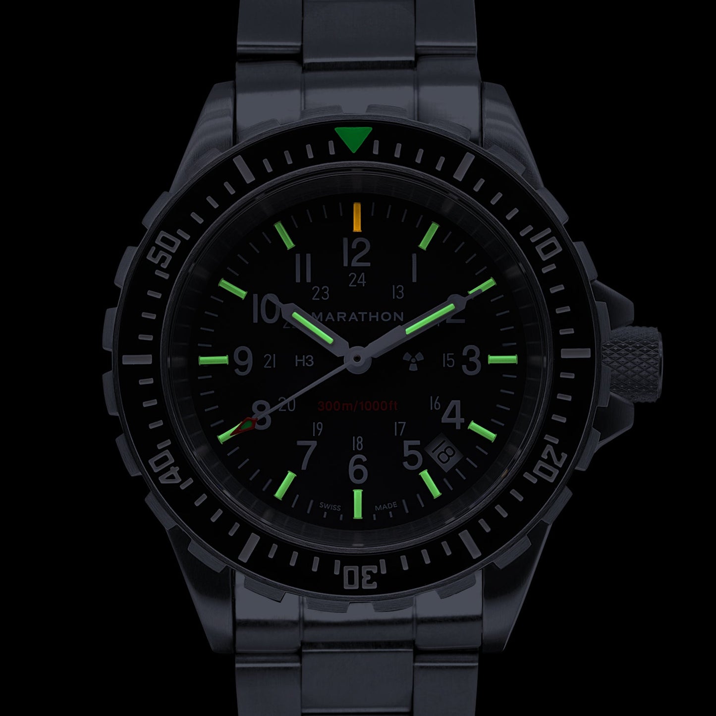 41mm Large Diver's Quartz (TSAR) with Stainless Steel Bracelet