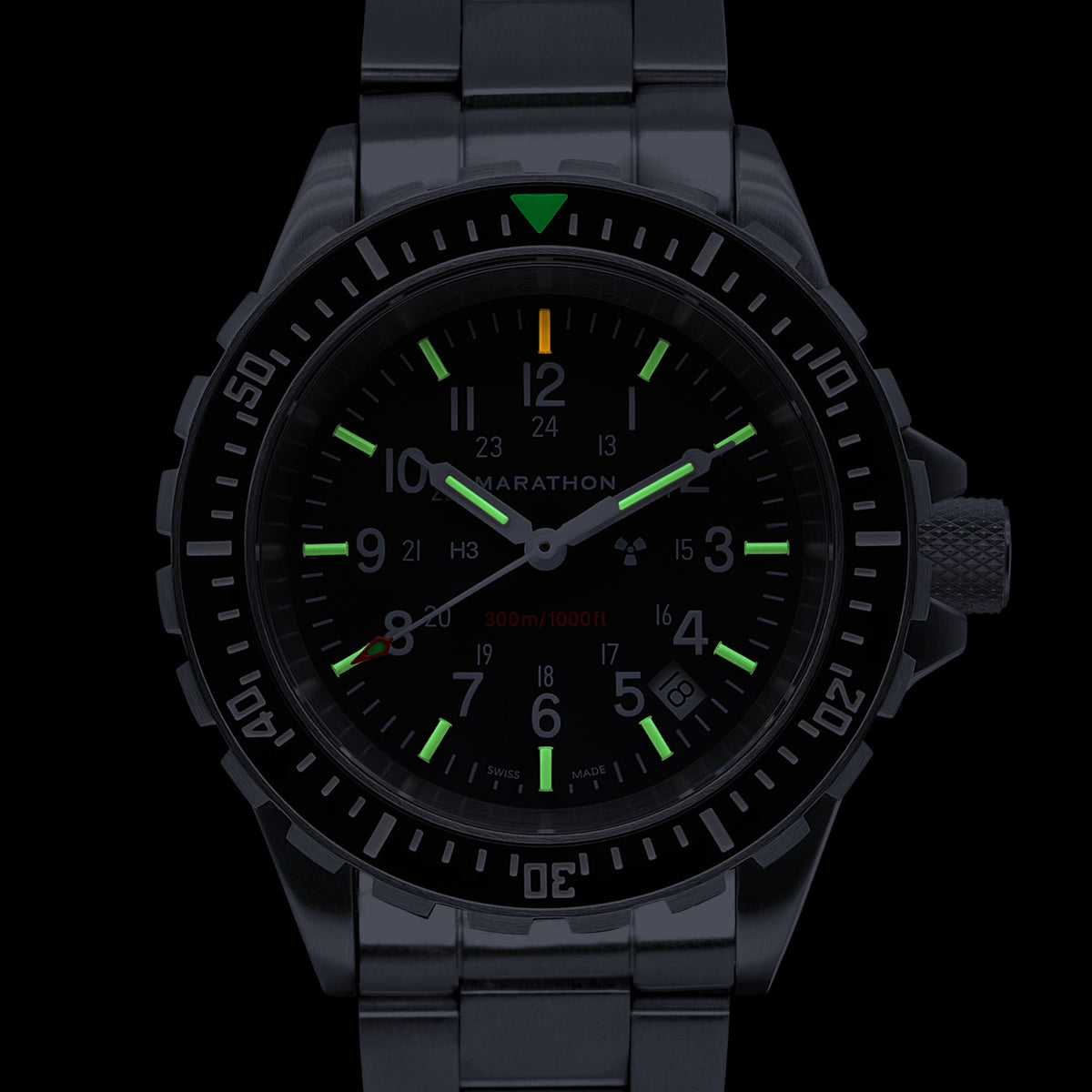 41mm Large Diver's Quartz (TSAR) with Stainless Steel Bracelet