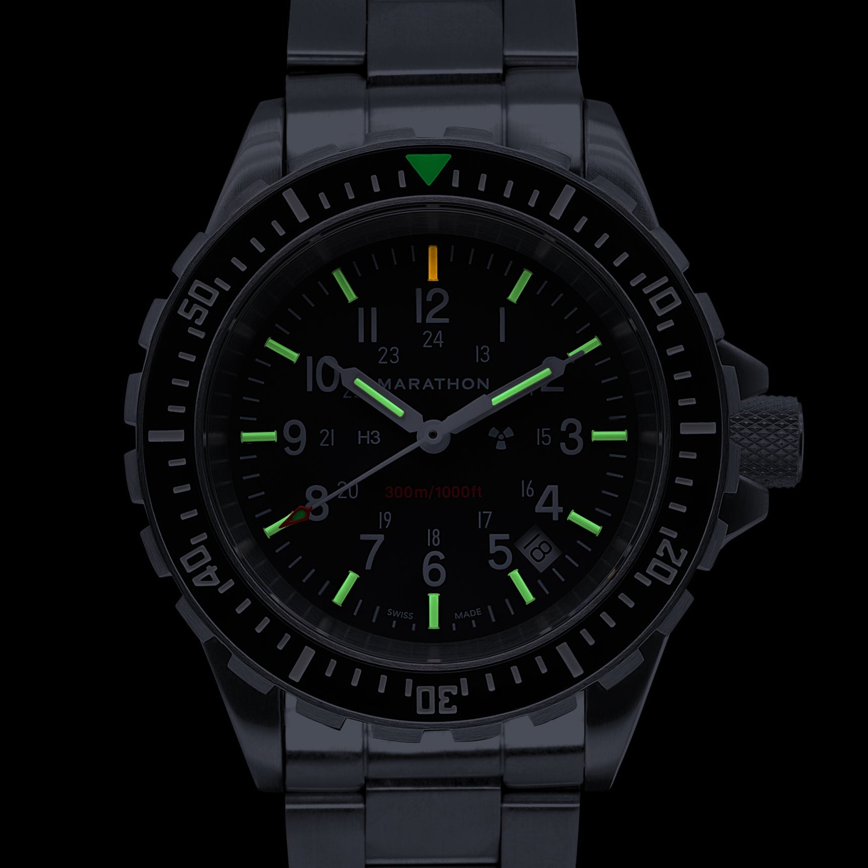 41mm Large Diver's Quartz (TSAR) with Stainless Steel Bracelet