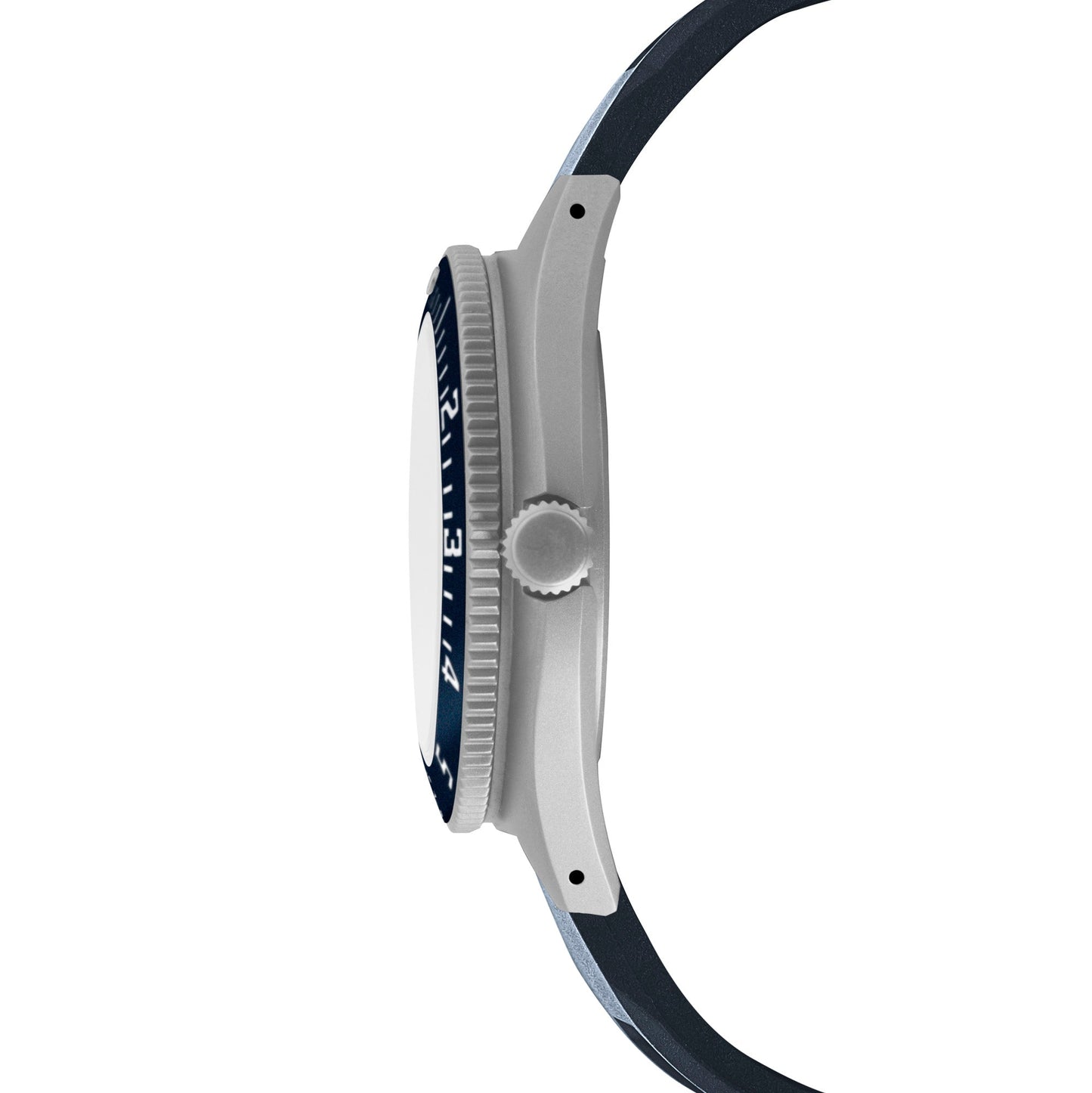 41mm Blue Steel Navigator w/Date (SSNAV-D) on Blue 3-Piece Rubber Strap Kit