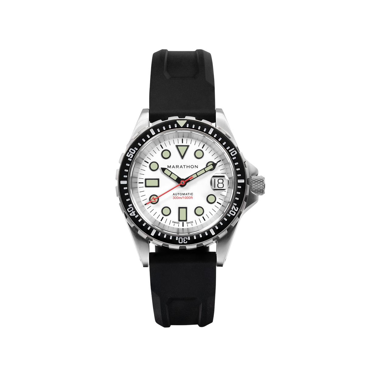 36mm Arctic Original SAR w/ Date on 3-Piece Rubber Strap Kit (OSAR-D)
