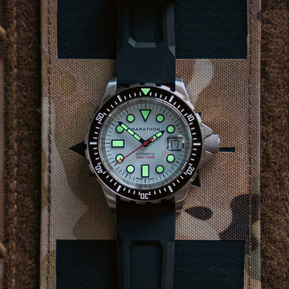 36mm Arctic Original SAR w/ Date on 3-Piece Rubber Strap Kit (OSAR-D)