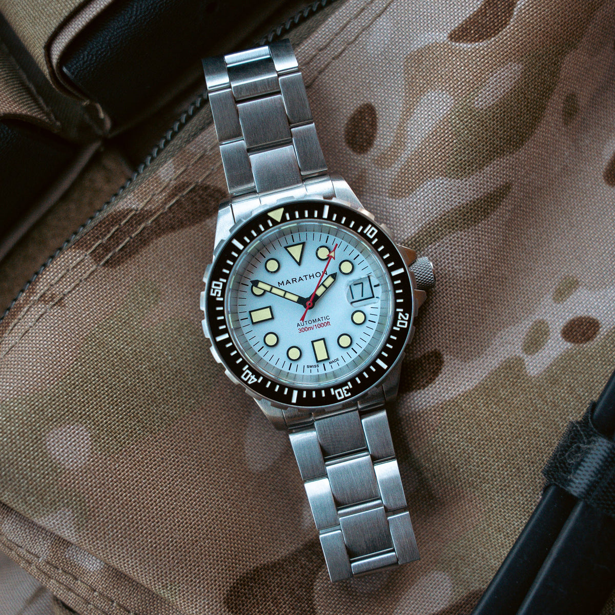 36mm Arctic Original SAR w/ Date with Stainless Steel Bracelet (OSAR-D)