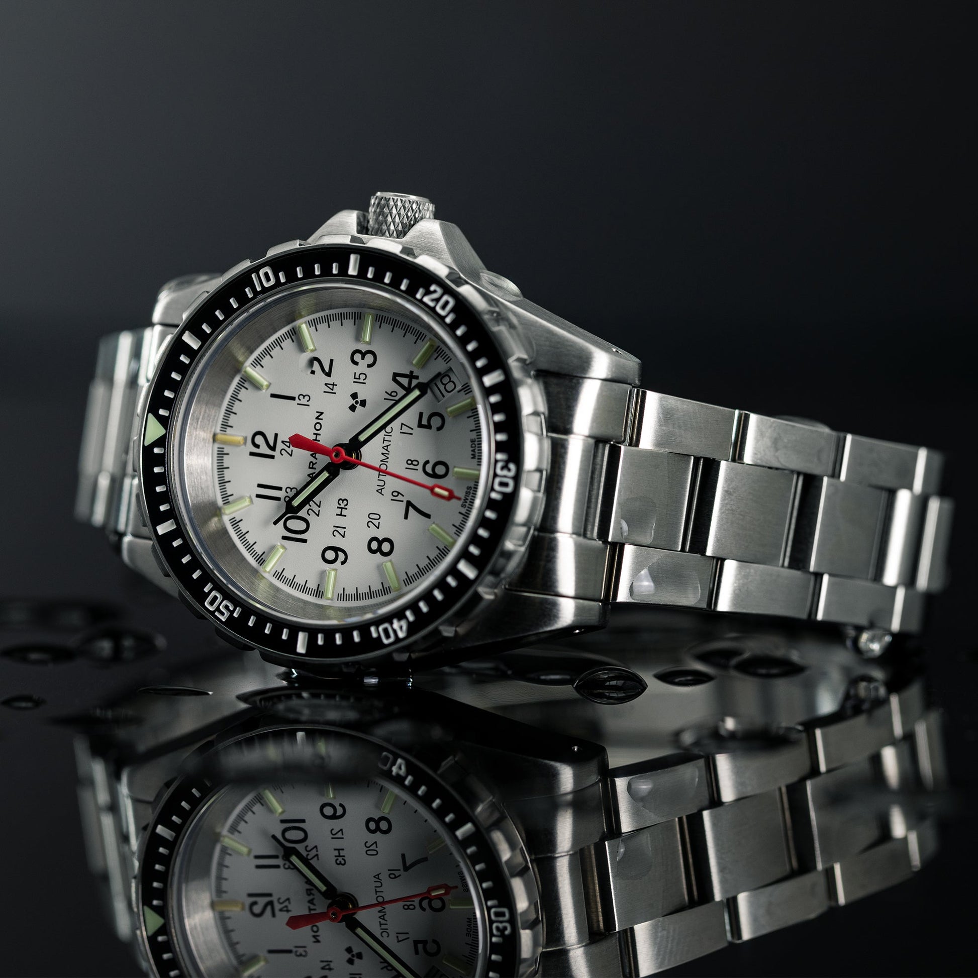 36mm Arctic Edition Medium Diver's Automatic (MSAR Auto) with Stainless Steel Bracelet
