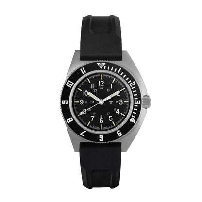 41mm Steel Navigator Automatic (SSNAV Auto) on 3-Piece Rubber Strap Kit