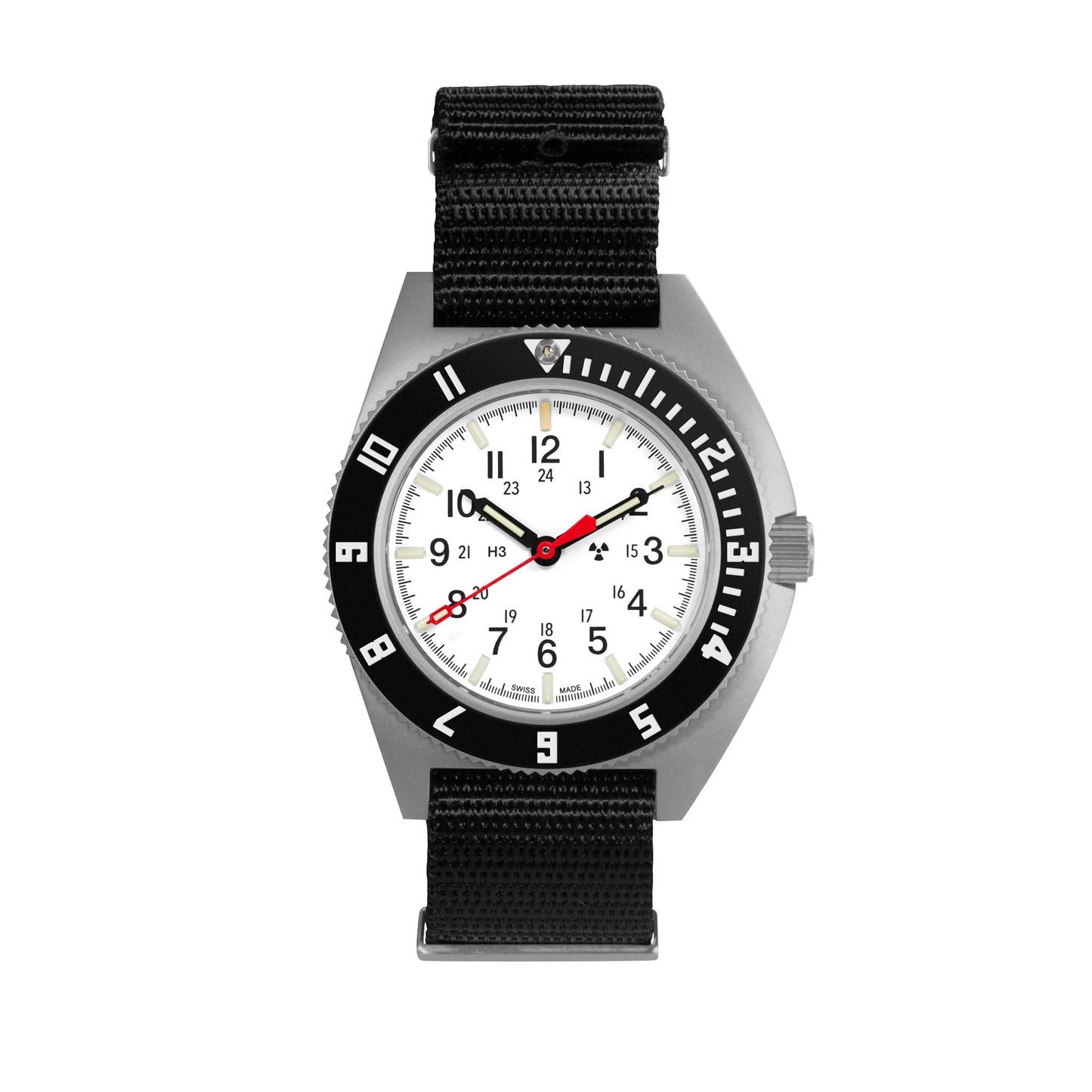 41mm Arctic Steel Navigator Automatic (Arctic SSNAV Auto) on Nylon DEFSTAN
