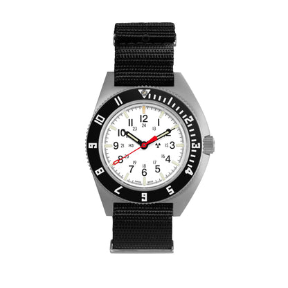 41mm Arctic Steel Navigator Automatic (Arctic SSNAV Auto) on Nylon DEFSTAN