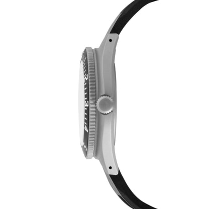 41mm Steel Navigator w/ Date Automatic (SSNAV-D AUTO) on Black 3-Piece Rubber Strap Kit