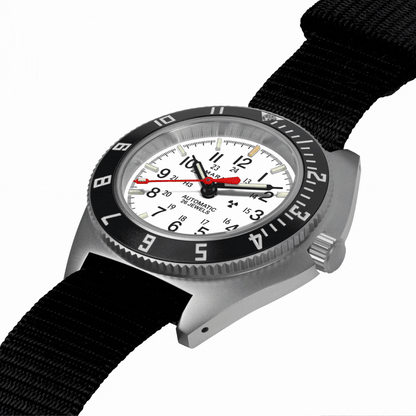 41mm Arctic Steel Navigator w/ Date Automatic (Arctic SSNAV-D Auto) on Ballistic Nylon