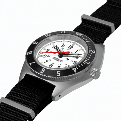 41mm Arctic Steel Navigator w/ Date Automatic (Arctic SSNAV-D Auto) on Nylon DEFSTAN