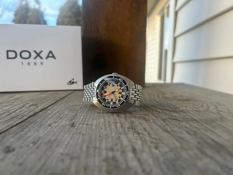 Doxa Army Tactical Diver with Camouflage Dial and Ceramic Bezel
