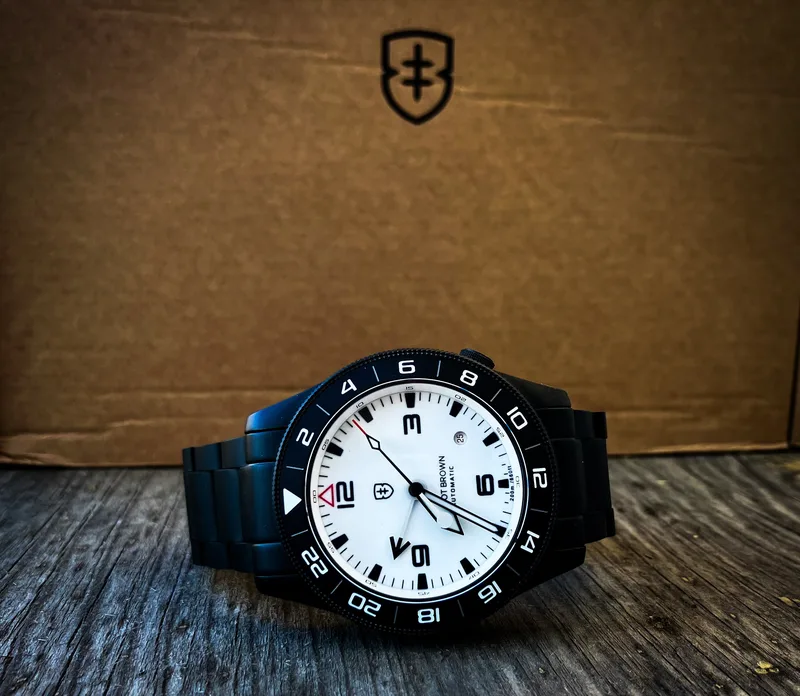 The EB Holton Auto GMT 'Black Whiteout'